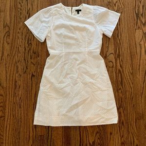 J.crew flutter sleeve eyelet dress